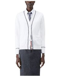 Thom Browne - Button-Up Knit Cardigan - Lyst