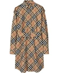 Burberry - Mini Dress - Lyst