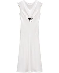 Prada - Sequined Satin Jersey Dress - Lyst