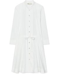 Tory Burch - Tied-Waist Mini Dress - Lyst
