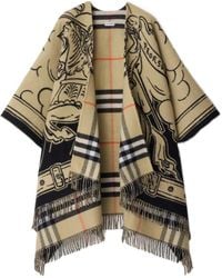 Burberry - Stormy Knight Fringed-Edge Cape - Lyst