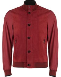 Moorer - Mezzano Button-Up Bomber Jacket - Lyst