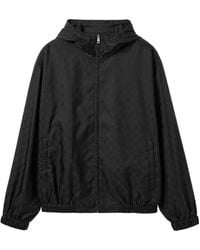 Gucci Logo Jacket in Gray for Men | Lyst
