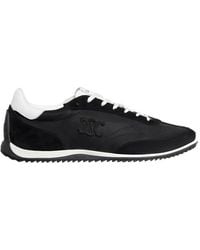 Celine - Racer Low Lace-Up Sneaker With Triomphe - Lyst