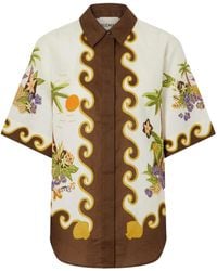 ALÉMAIS - Island Cove Graphic-Print Short-Sleeve Shirt - Lyst