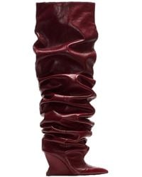 Balmain - Wedge Thigh-High Boots - Lyst