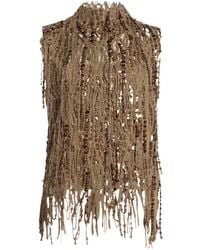 Brunello Cucinelli - Sleeveless Lace Top - Lyst