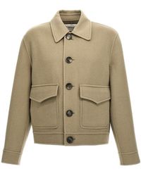 Ami Paris - Cashmere Wool Coat - Lyst