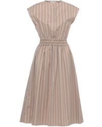 Antonelli - Ludovica Striped Midi Dress - Lyst