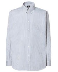 Fendi - Striped Buttoned Long-Sleeved Shirt - Lyst