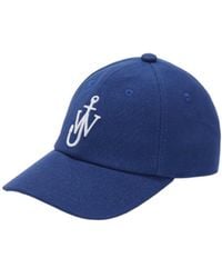 JW Anderson - Jw Anderson Curved Peak Logo Embroidered Baseball Cap - Lyst