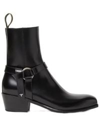 Fendi - Double O Leather Ankle Boots - Lyst