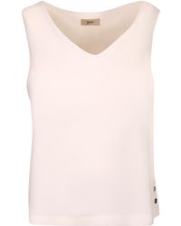 Herno - Sleeveless V-Neck Top - Lyst