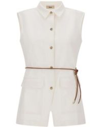 Herno - Belted Button-Fastened Vest - Lyst