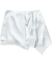 Acne Studios - Ruffled Satin Skirt - Lyst