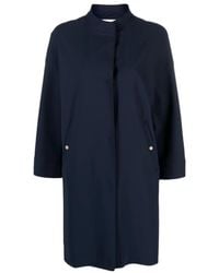 Herno - Single-Breasted Long-Sleeve Coat - Lyst