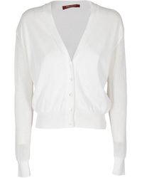Max Mara - V-Neck Knitted Cardigan - Lyst