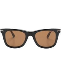 Tom Ford - Eyewear Logo Plaque Square-Frame Glasses - Lyst