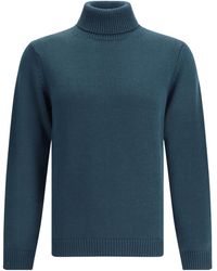 Roberto Collina - Turtleneck Long Sleeved Ribbed Jumper - Lyst