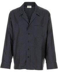 Saint Laurent - All-Over Patterned Button-Up Shirt - Lyst