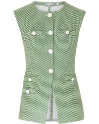 Veronica Beard - Round Collar Sleeveless Vest - Lyst