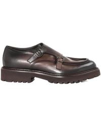Doucal's - Double-Buckle Almond Toe Monk Shoes - Lyst