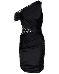 Marine Serre - Ruffled Knitted Mini Dress - Lyst