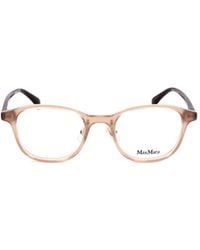 Max Mara - Rectangle Frame Glasses - Lyst
