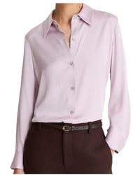 Vince - Collared Long-Sleeved Shirt - Lyst