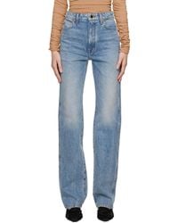 KHAITE - Danielle Straight Leg Jeans - Lyst