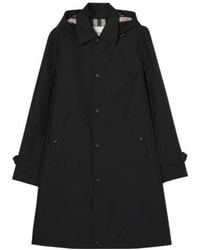 Burberry - Long-Sleeved Hooded Coat - Lyst