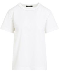 Fabiana Filippi - Filo Diamante Detailed Short Sleeved Basic T-Shirt - Lyst