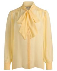 Alice + Olivia - Thayer Pussy-Bow Blouse - Lyst