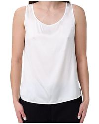 Max Mara - Round Neck Sleeveless Vest - Lyst