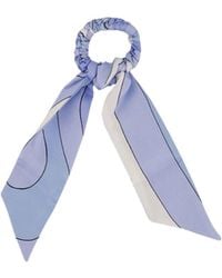 PUCCI - Silk Hair Tie With Foulard-Detail - Lyst