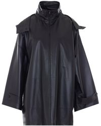 The Row - Cassandre Leather Coat - Lyst