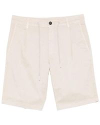 Eleventy - Drawstring Pleated-Front Shorts - Lyst
