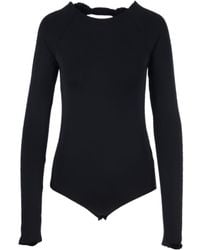 Jil Sander - Open-Back Long-Sleeved Crewneck Bodysuit - Lyst