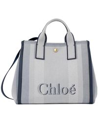 Chloé - Chloé Carry Logo Detailed Large Tote Bag - Lyst