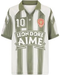 Aimé Leon Dore - Logo-Appliquéd Striped Jersey T-Shirt - Lyst
