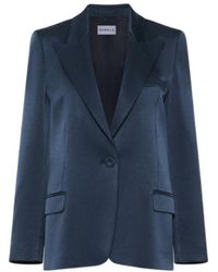 Marella - Single-Breasted Satin Blazer - Lyst