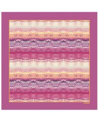 Missoni - Zigzag Print Silk Scarf - Lyst