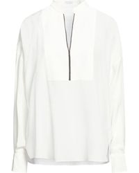 Brunello Cucinelli - Top Silk - Lyst