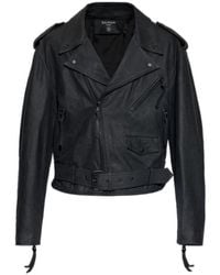 Balmain - Zip-Up Buckle Detailed Jacket - Lyst