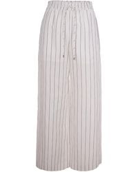 Liu Jo - Pinstriped Drawstring Trousers - Lyst