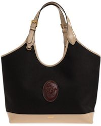 Versace - Rivière Canvas Tote Bag - Lyst