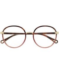 Chloé - Chloé Eyewear Round Frame Glasses - Lyst