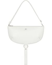 Courreges - Holy Eclipse Half-Moon Leather Shoulder Bag - Lyst