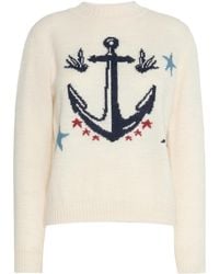 Weekend by Maxmara - Wkdnitra Motif Intarsia Knitted Jumper - Lyst