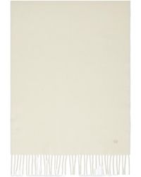 Weekend by Maxmara - Logo Embroidered Fringed Scarf - Lyst